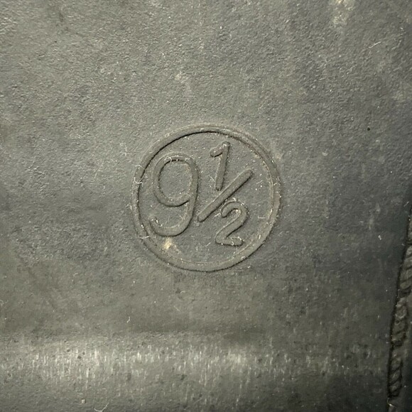 Universal Threads Black Faux Leather Shoe Bootie Block Heel Double Zip Size 9.5 - Picture 12 of 12